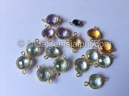 Gold Vermeil Multi Stone Coin Connector